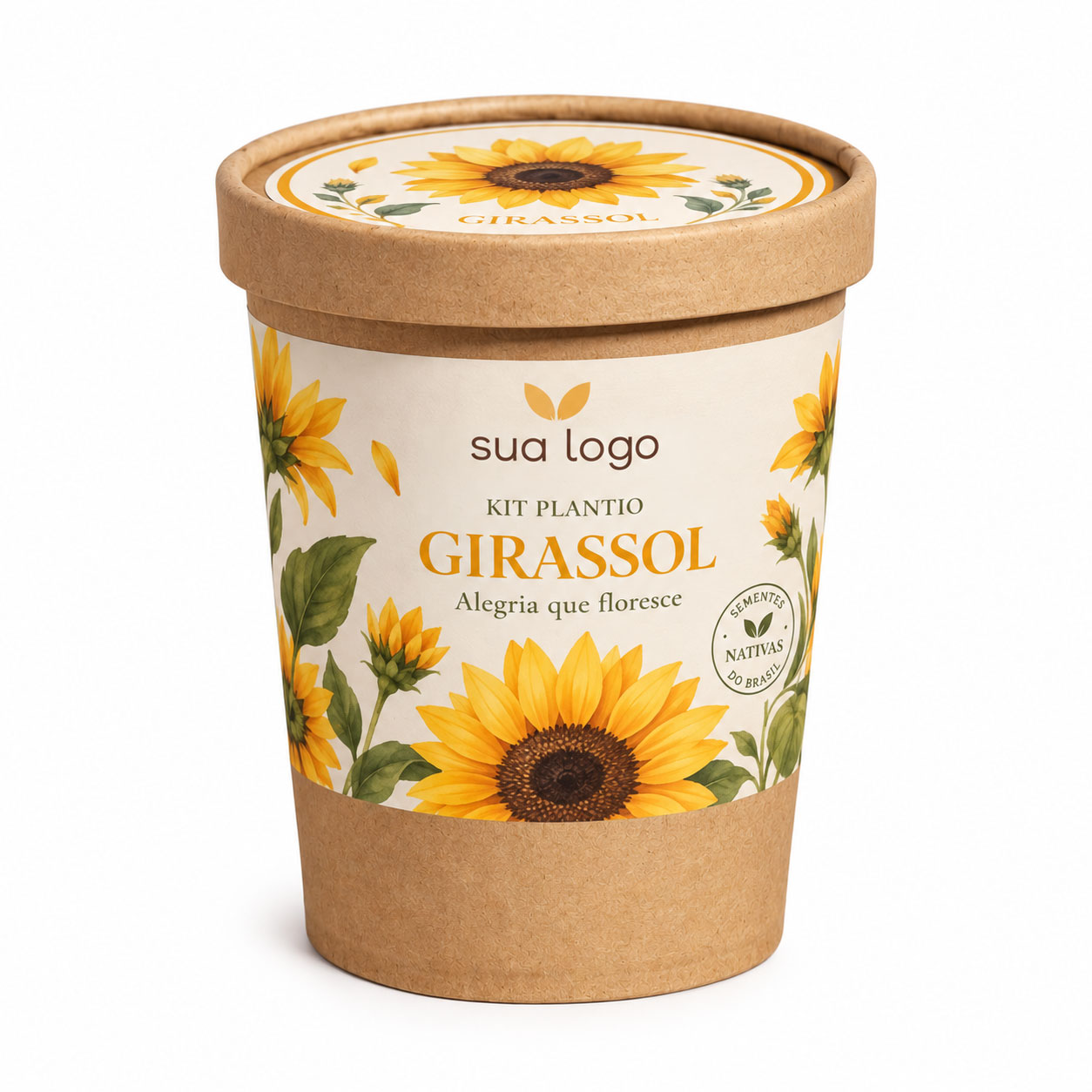 Kit de plantio Girassol da linha Jardim dos Polinizadores