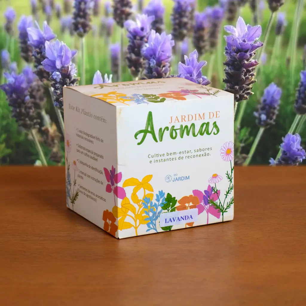 Kit de plantio Lavanda da linha Jardim de Aromas